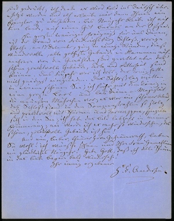 Brev til H.C. Andersen fra Franz Xavie Gietl (26/12-1859)